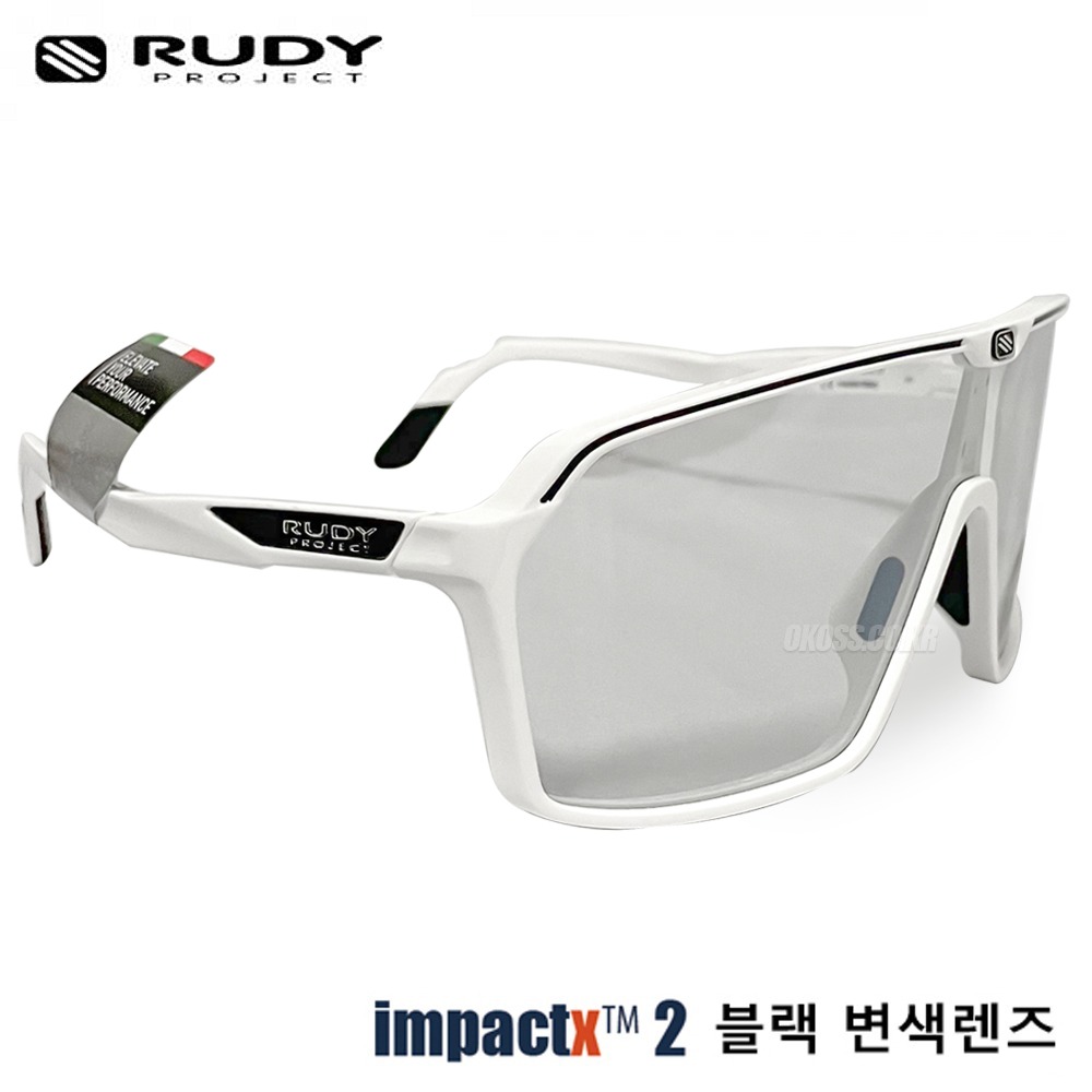 루디프로젝트 RUDY PROJECT/스핀쉴드 화이트 글로스/임팩트 2 레이저 블랙/SP727869-0001/SPINSHIELD/WHITE G/IMPX 2 LS BLACK (NOSE-BK)